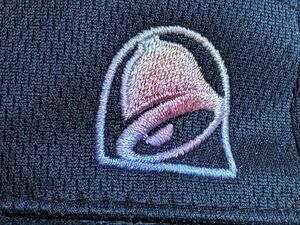 Taco Bell Visor Hat Unisex Adjustable Black Embroidered Colorful Logo